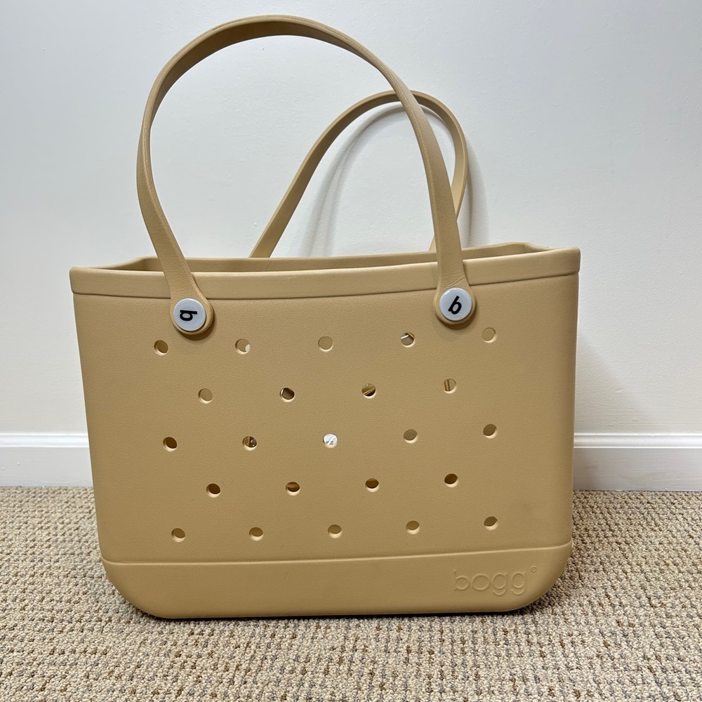 The Original Bogg Bag Large Tote Latte YouLots Tan Color - Picture 4 of 12